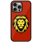 Bold Lion Face Vectorart Metal TPU Printed Case