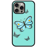 Cute Butterfly Vector Illustration Metal TPU Printed Case