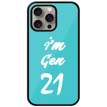 I'm Gen21 Textart Metal TPU Printed Case