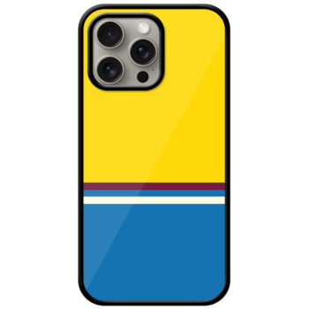 Simple Two Stripe Pattern Metal TPU Printed Case