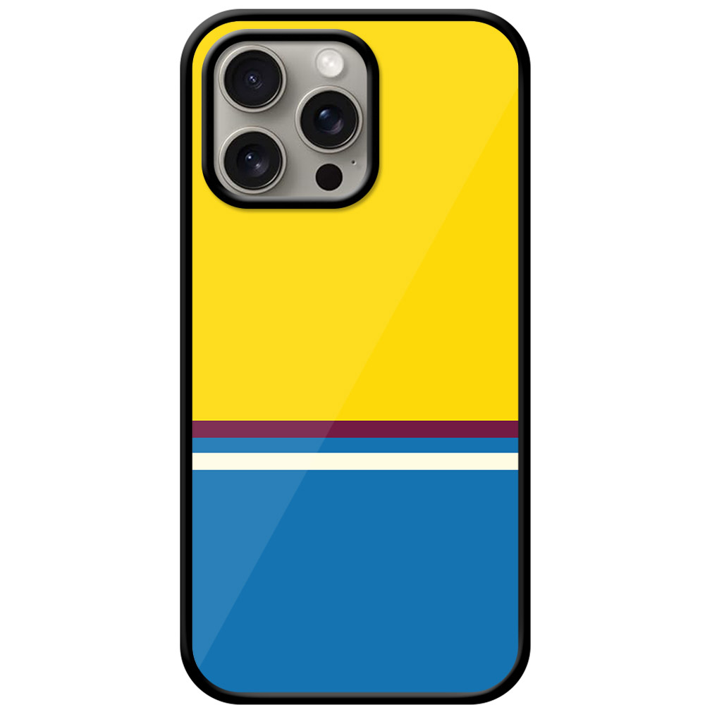 Simple Two Stripe Pattern Metal TPU Printed Case