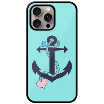 Nautical Anchor With Rope Metal TPU Printed Case