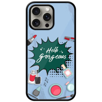 Aesthetic Women Cosmetic Graphic Illustration Metal TPU Printed Case