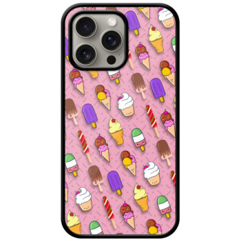Yummy Icecream Pattern Metal TPU Printed Case