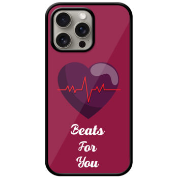 Heartbeat Vector Illustration Metal TPU Printed Case
