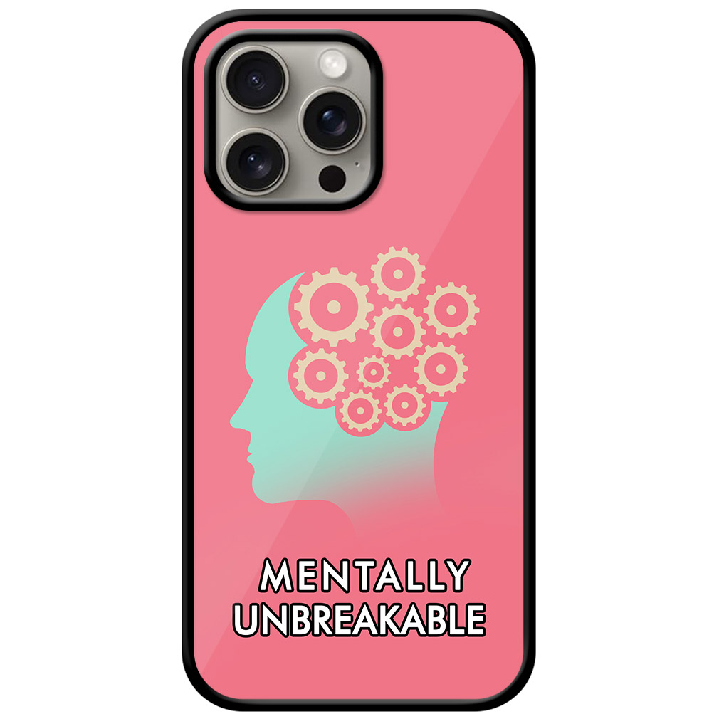 Human Head Gears Illustration Metal TPU Printed Case