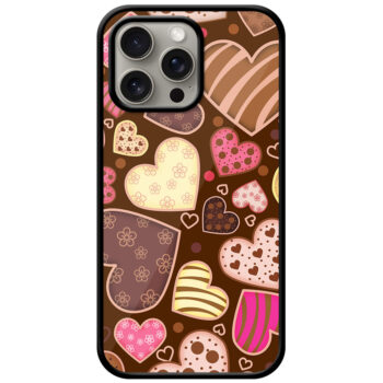 Pretty Heart Collection Metal TPU Printed Case