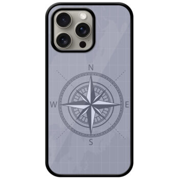 Vintage Compass Vector Illustration Metal TPU Printed Case