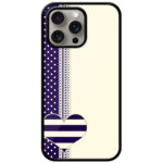Polka Dot Pattern Metal TPU Printed Case