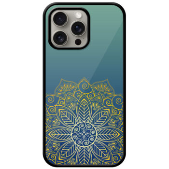 Imperial Gold Flower Design Metal TPU Printed Case