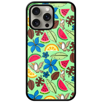 Aesthetic Orange Melon Art Metal TPU Printed Case