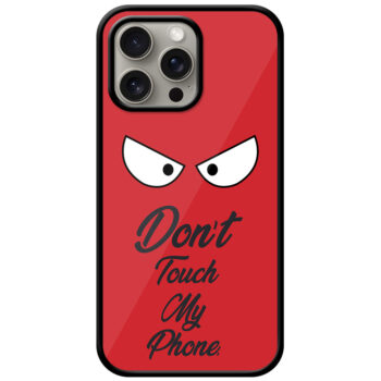 Angry Eyes Graphic Illustration Metal TPU Printed Case