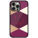 Vector Wink Emoji Illustration Metal TPU Printed Case