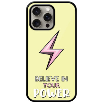 Believe in Your Power Textart Metal TPU Printed Case