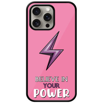 Believe in Your Power Textart Metal TPU Printed Case