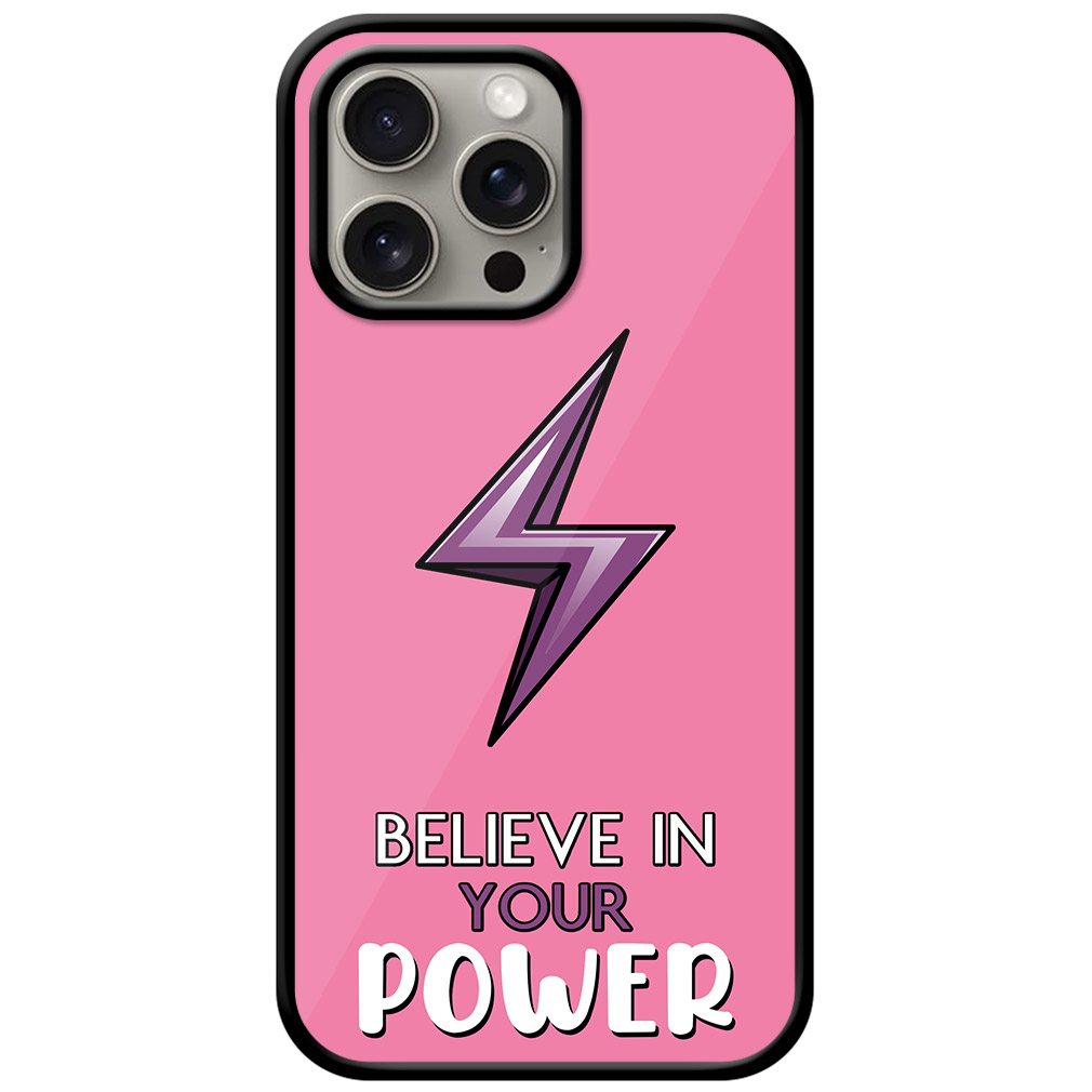 Believe in Your Power Textart Metal TPU Printed Case