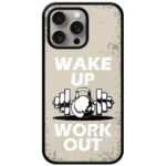 Wakeup & Workout Vector Illustration Metal TPU Printed Case