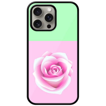 Colorful Vector Rose Design Metal TPU Printed Case