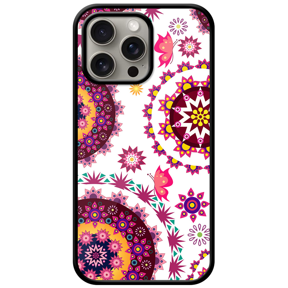 Striking Rangoli Colorful Artwork Metal TPU Printed Case