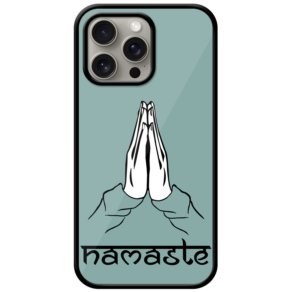 Namaste Vector Illustration Metal TPU Printed Case