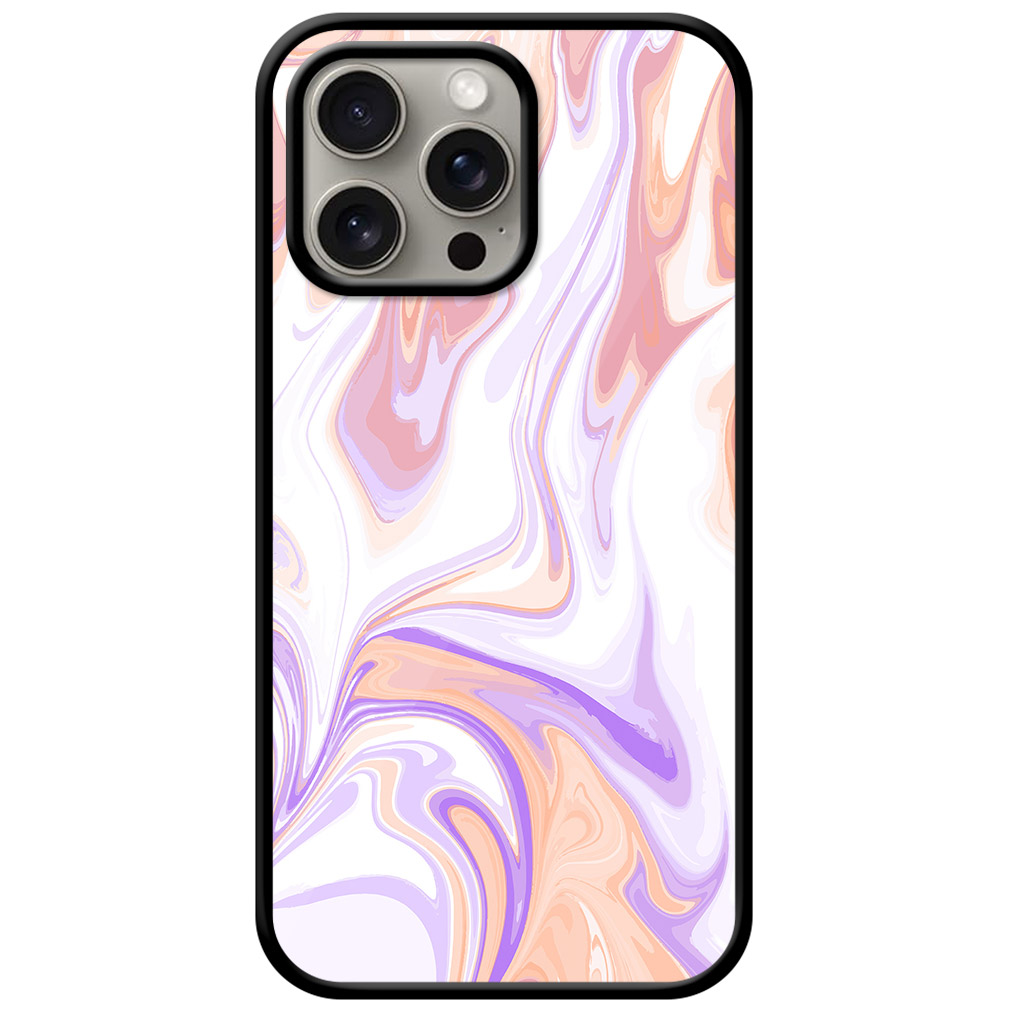 Aesthetic Liquid Marble Artwork Metal TPU Printed Case