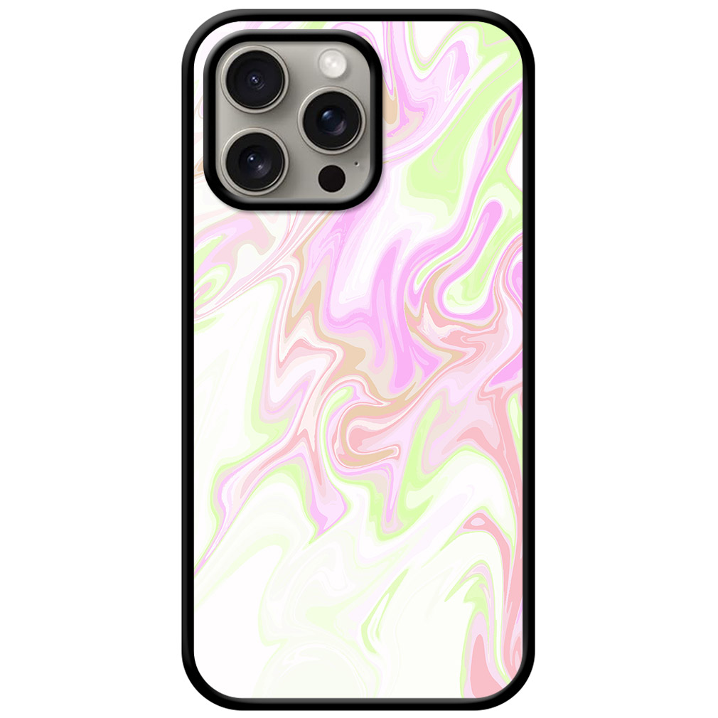 Aesthetic Liquid Marble Artwork Metal TPU Printed Case