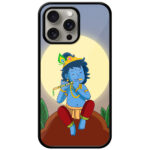 Balkrishna Playing Flute Vector Illustration Metal TPU Printed Case