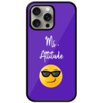 Emoji Ms. Attitude Vector Design Metal TPU Printed Case