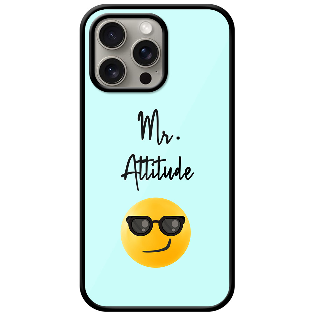 Emoji Mr. Attitude Vector Graphic Metal TPU Printed Case