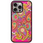 Paisley Pattern Artwork Metal TPU Printed Case