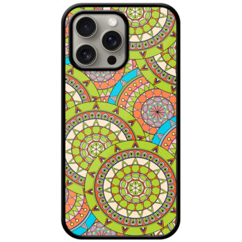 Ornate Floral Seamless Texture Metal TPU Printed Case