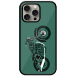 Cool Vintage Bike Vector Design Metal TPU Printed Case