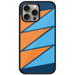 Zigzag Line Pattern Metal TPU Printed Case