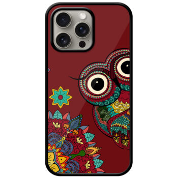 Awesome Owl Cartoon Design Metal TPU Printed Case
