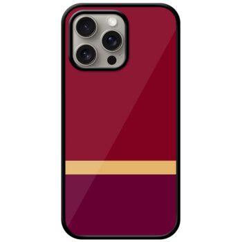 Sober Gold Strip Design Metal TPU Printed Case