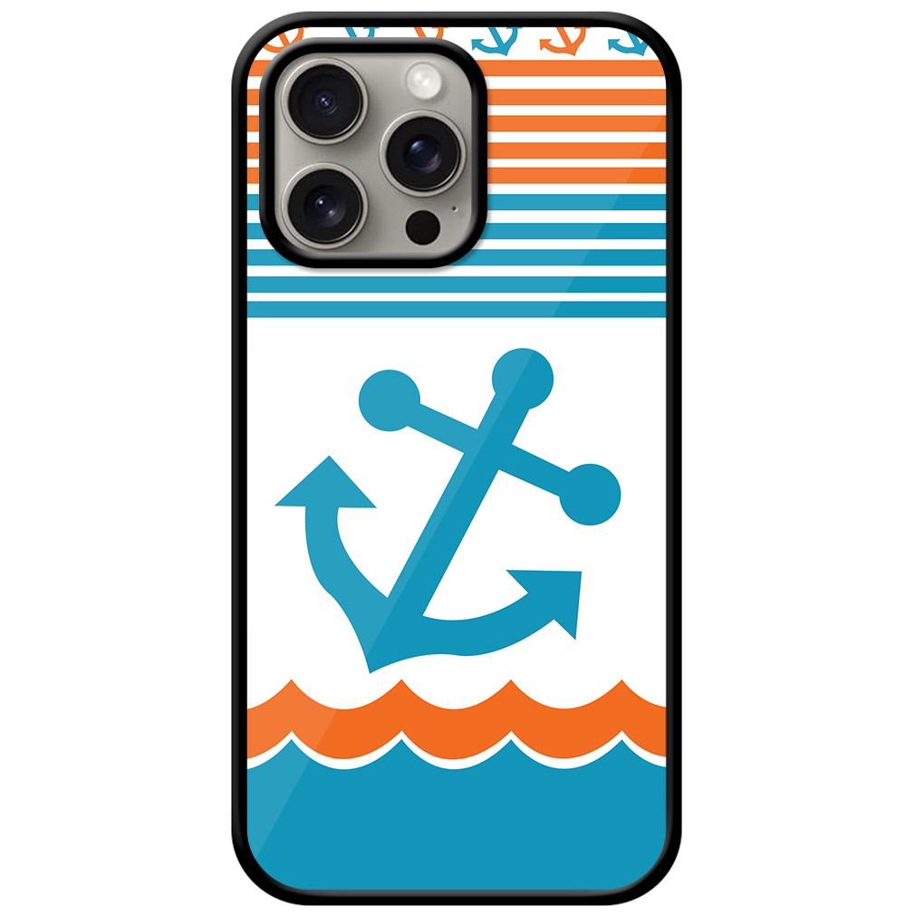 Heavy Ship Anchor Vector Design Metal TPU Printed Case