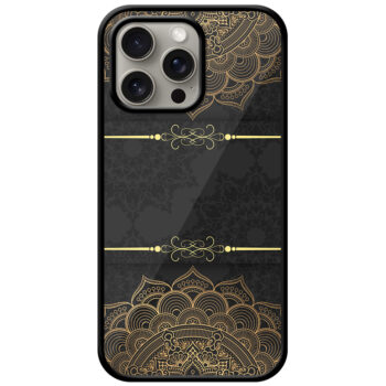 Decorative Semicircle Mandala Art Metal TPU Printed Case