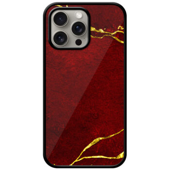 Gold Stripe Marble Wallpaper Metal TPU Printed Case