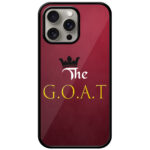 The GOAT Text Illustration Metal TPU Printed Case