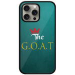The GOAT Text Illustration Metal TPU Printed Case