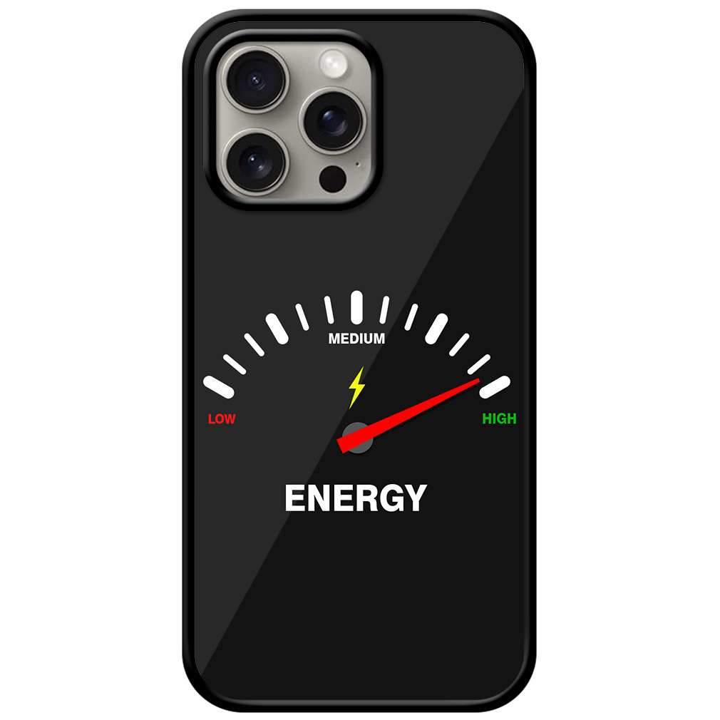 Energy Meter Vector Illustration Metal TPU Printed Case