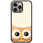 Elegant Vector Owl Illustration Metal TPU Printed Case