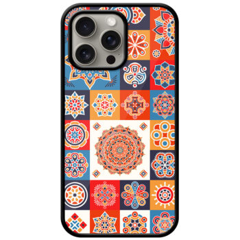 Decorative Rangoli Pattern Design Metal TPU Printed Case