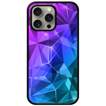 Flawless Colorful Crystal Design Metal TPU Printed Case