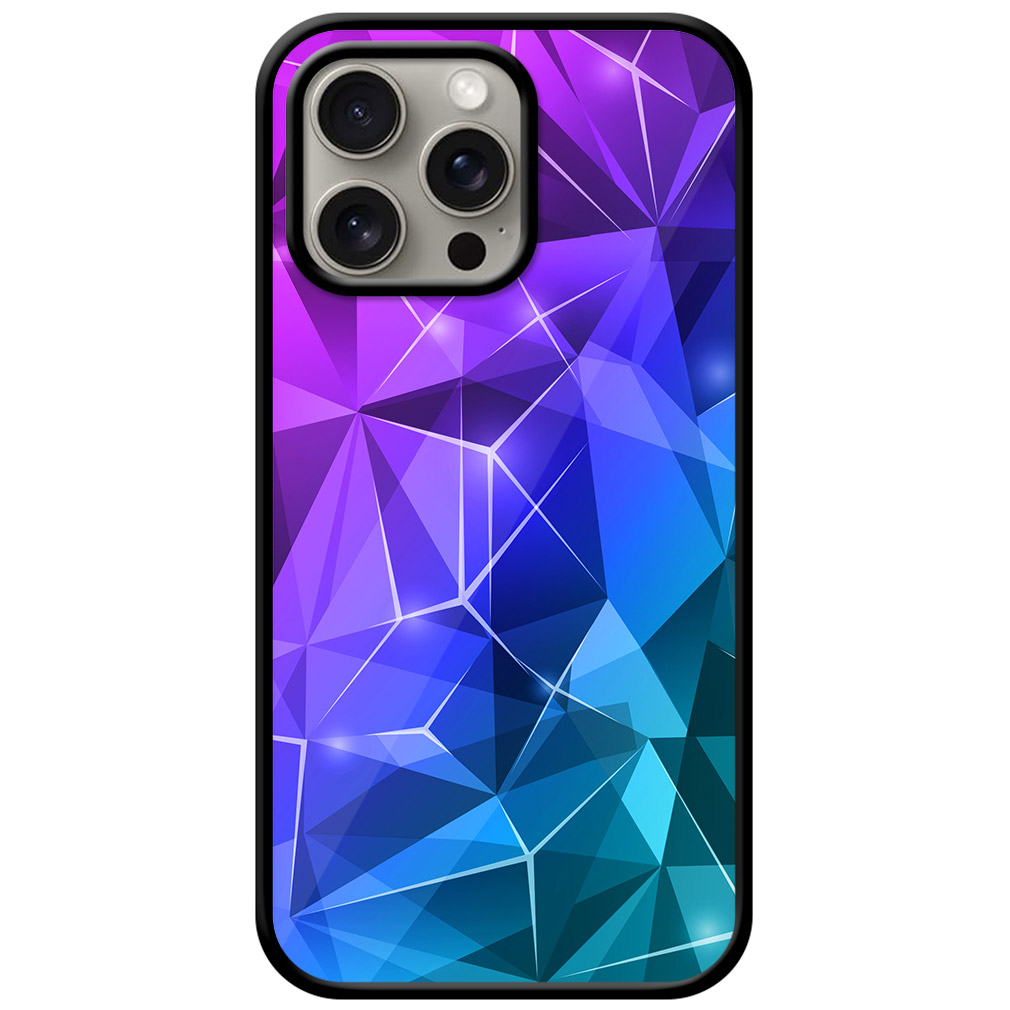 Flawless Colorful Crystal Design Metal TPU Printed Case