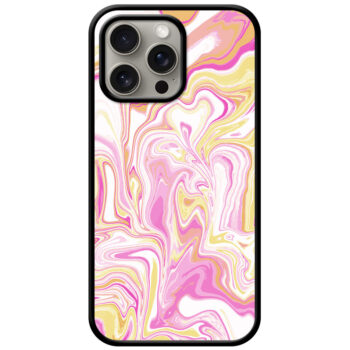 Alluring Liquid Marble Illustration Metal TPU Printed Case