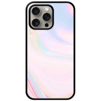 Alluring Liquid Marble Illustration Metal TPU Printed Case