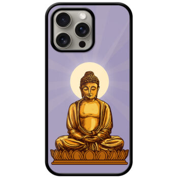 Lord Buddha Graphic Illustration Metal TPU Printed Case