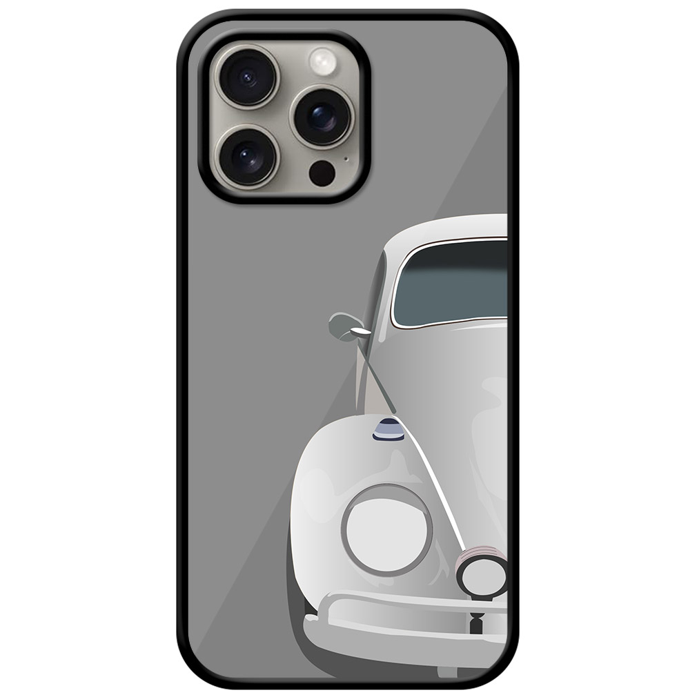 Classic Volksvagen Beetle Car Illustration Metal TPU Printed Case