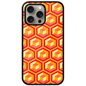 Honeycomb 3D Cube Geometric Pattern Metal TPU Printed Case
